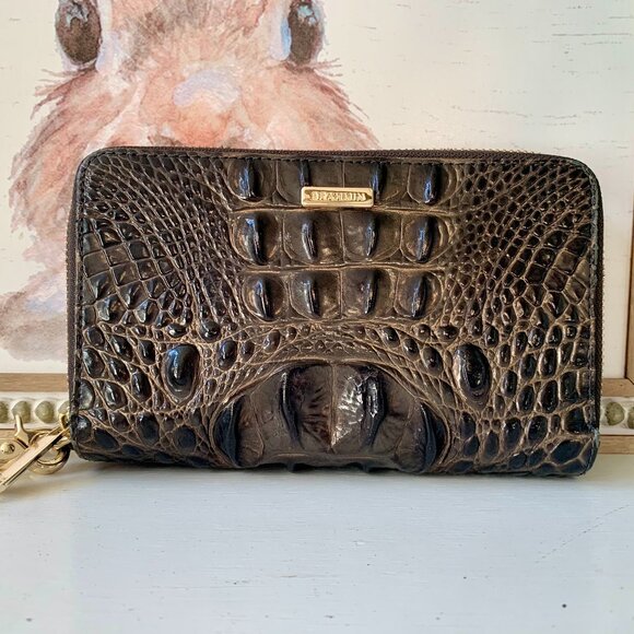 Brahmin Zora double zip wallet wristlet - Picture 1 of 6
